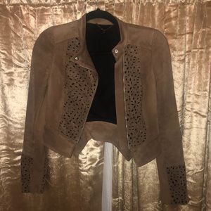 Brown suede jacket
